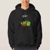 D oh cute  turtle lying on your back fun hoodie (Voorkant)