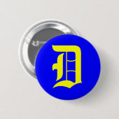 D - OUD ENGELS RONDE BUTTON 5,7 CM (Voorkant /achterkant)