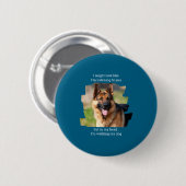 D Pet Photo Funny Dog Dad Ronde Button 5,7 Cm (Voorkant /achterkant)