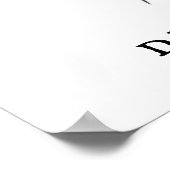 "D"-Poster voor de waarde bij bijen (matte) Poster (Hoek)
