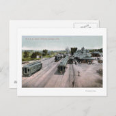 D & R G Railroad Depot Briefkaart (Voorkant / Achterkant)