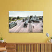 D & R G Railroad Depot Canvas Afdruk (Insitu (Woonkamer))