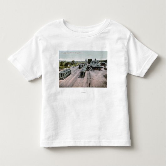 D & R G Railroad Depot Kinder Shirts (Voorkant)