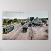 D & R G Railroad Depot Poster (Voorkant)
