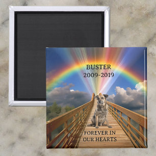 D regenboogbrug huisdier-herdenking verlies aanpas magneet
