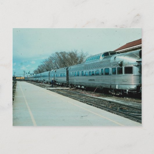 D&RGW "California Zephyr" met de opmerking "Silver Briefkaart (Voorkant)
