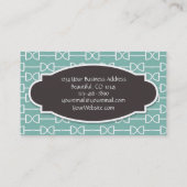 D Ring Horse Bit Zakelijk of Persoonlijk Bellen Ka Visitekaartje (Achterkant)