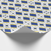 D Schdelta Nautical Signal Flag | Maritieme Code Cadeaupapier (Hoek)