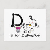 D staat voor Dalmation T-shirts en Cadeaus Briefkaart (Voorkant)