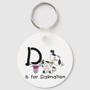 D staat voor Dalmation T-shirts en Cadeaus Sleutelhanger