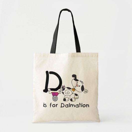 D staat voor Dalmation T-shirts en Cadeaus Tote Bag (Voorkant)