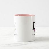 D staat voor Dalmation T-shirts en Cadeaus Tweekleurige Koffiemok (Center)