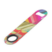 D staat voor diagonalen en curven collage speed flessenopener (Achterkant Gekanteld)