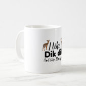 D staat voor Dik Dik Koffiemok (Voorkant links)