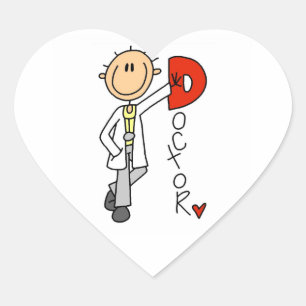 D staat voor Dokter Hart Sticker