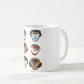 D staat voor Douc Langur Monkey Koffiemok (Voorkant rechts)