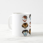D staat voor Douc Langur Monkey Koffiemok (Voorkant links)