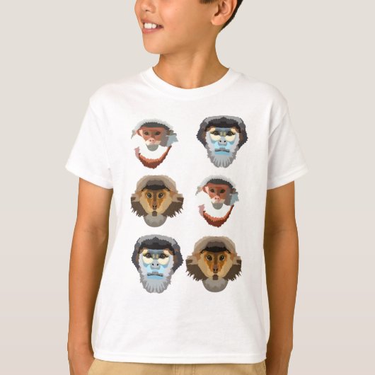 D staat voor Douc Langur Monkey T-shirt (Voorkant)