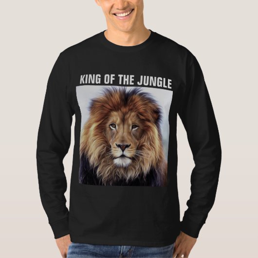 D T-SHIRTS, KING VAN HET OERWOUD LION T-SHIRT (Voorkant)