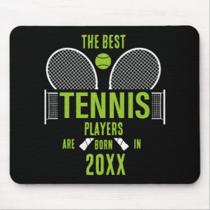 D Tennis Geboortejaar Naam Verjaardag Muismat