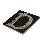 D - The Falck Alphabet (Golden) Tegeltje (Zijkant)