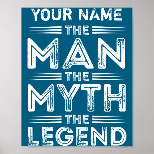D The Man The Myth The Legend  Poster (Voorkant)
