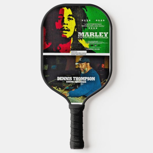 D THOMPSON Pickleball Paddle: Zwart, Hoesje: R Paddle (Voorkant)