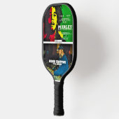 D THOMPSON Pickleball Paddle: Zwart, Hoesje: R Paddle (Links)