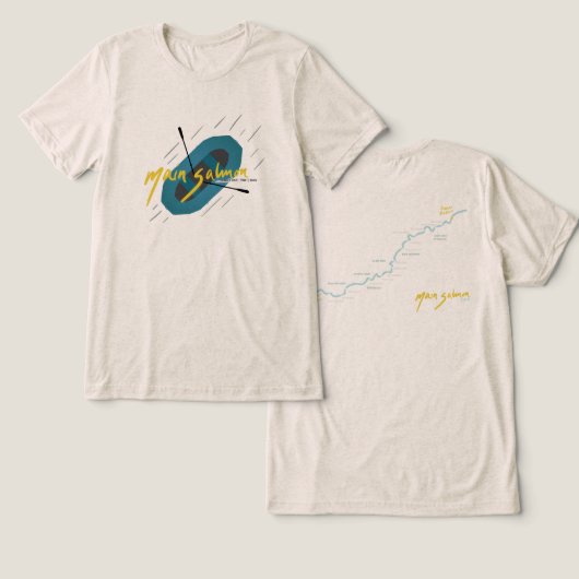 D Tri-Blend SHIRT (Ontwerp Voorkant & Achterkant)