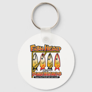 D Tuna Fish Head Surfboards Eiland Surfen Voor Sur Sleutelhanger
