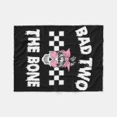 D Twee De Bone Verjaardag 2e Halloween 2 jaar oud Fleece Deken (Voorkant (Horizontaal))