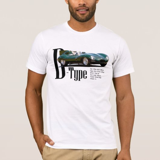 D-Type Jaguar T-shirt (Voorkant)
