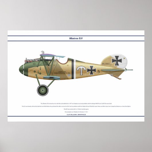 D.V. Jasta 21 Poster (Voorkant)