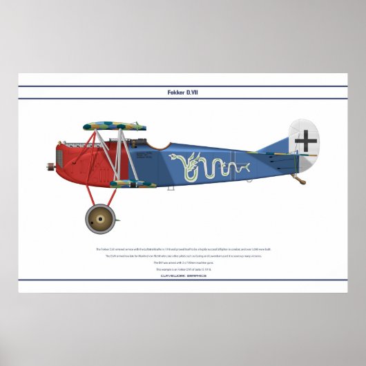 D.VII Jasta 15 3 Poster (Voorkant)