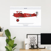 D.VII Jasta 4 Poster (Thuiskantoor)