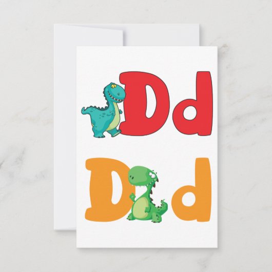 D voor dinosaurusinjecties kaart (Voorkant)