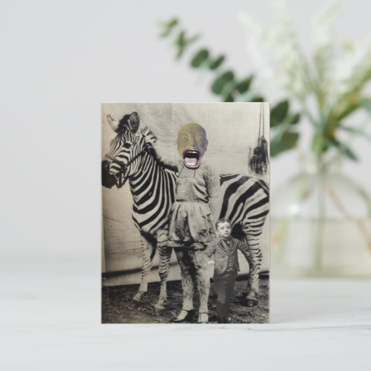 D.W. Scream Circus Act Briefkaart (Staand voorkant)