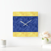 D Waterverf Nautical Signal Maritime Vlag van Delt Vierkante Klok (Huis)