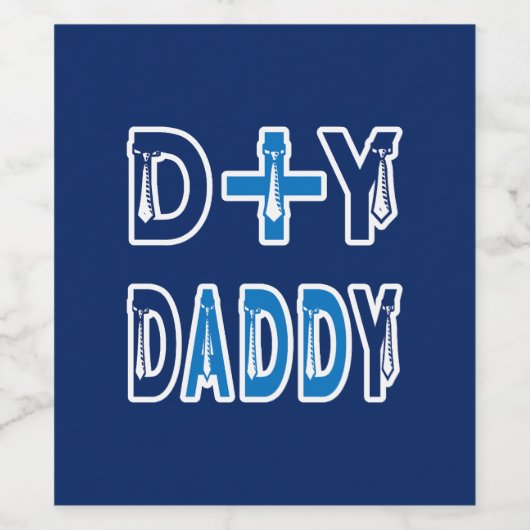 d + y = dADDy Wijn Etiket (Enkel label)