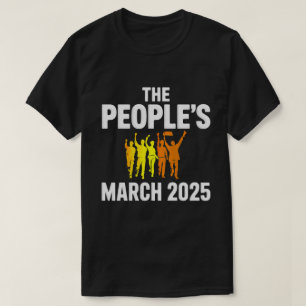 DA115-De volkeren maart 2025 Politieke eenheid T-shirt