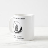 DA50 Worldwide Virtual Convention Mug in Black Koffiemok (Voorkant links)