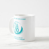 DA50 Worldwide Virtual Convention Mug in Teal Koffiemok (Voorkant links)