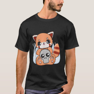 DãA de Muertos Red Panda Mexico Pajama Pastel Got T-shirt