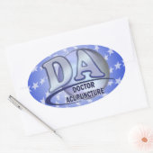 DA ACRONYM LOGO ARTS VAN ACUPUNCTUUR OVALE STICKER (Envelop)