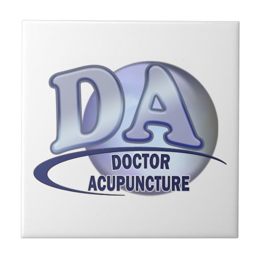 DA ACRONYM LOGO ARTS VAN ACUPUNCTUUR TEGELTJE (Voorkant)