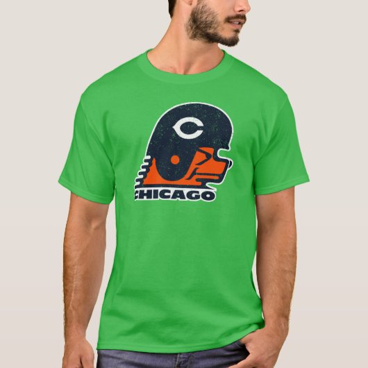 DA BEARS THROWBACK SEIZOEN (Witte Omlijning) T-shirt (Voorkant)