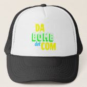 Da Bomb dot com Novelty Funny Retro 90 Trucker Pet (Voorkant)