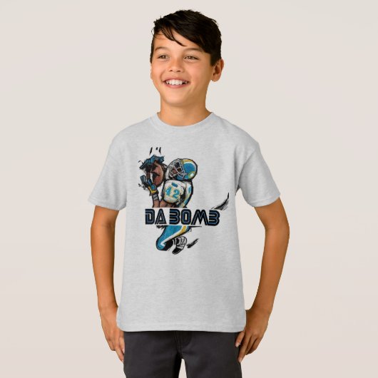 Da-Bomb - Kinder (Football) T-Shirt (Voorkant volledig)