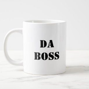 Da Boss Funny Bedrijfsmanager Novelty Grote Koffiekop