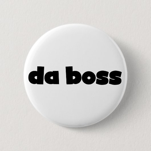 Da Boss Ronde Button 5,7 Cm (Voorkant)